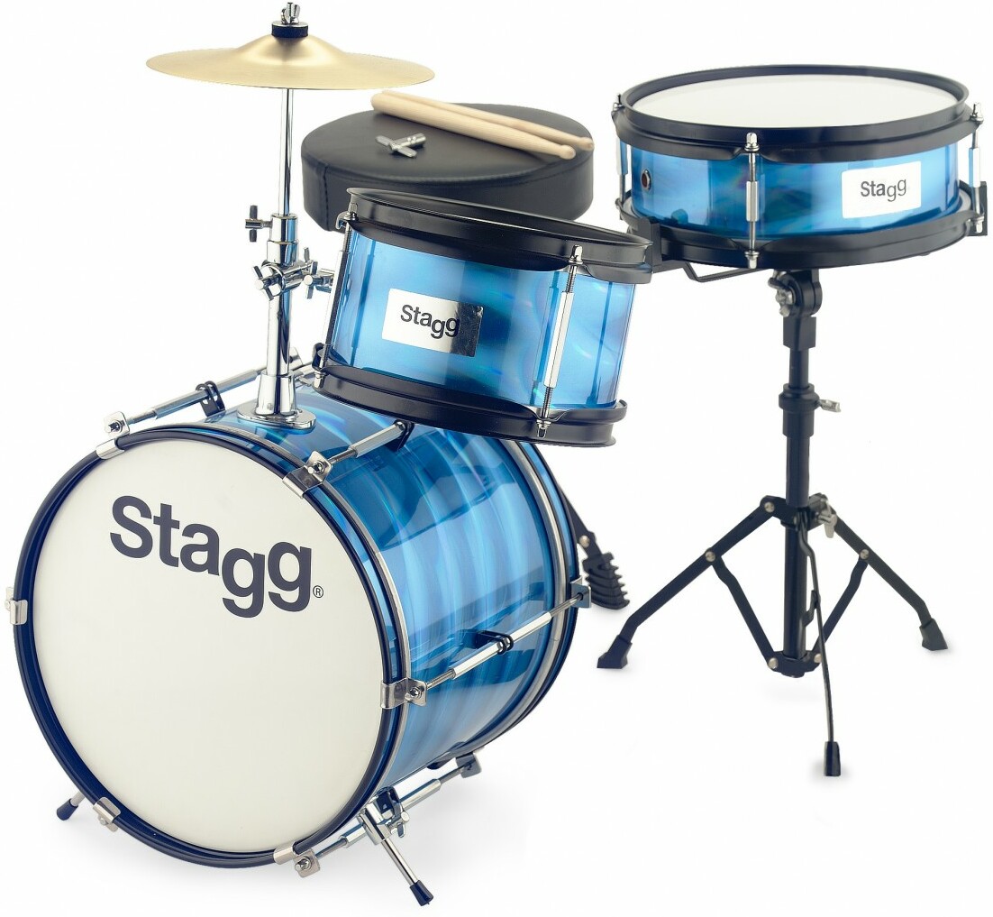 Stagg Batterie Junior 3/12bl - 3 FÛts - Bleu - Junior drumstel - Main picture