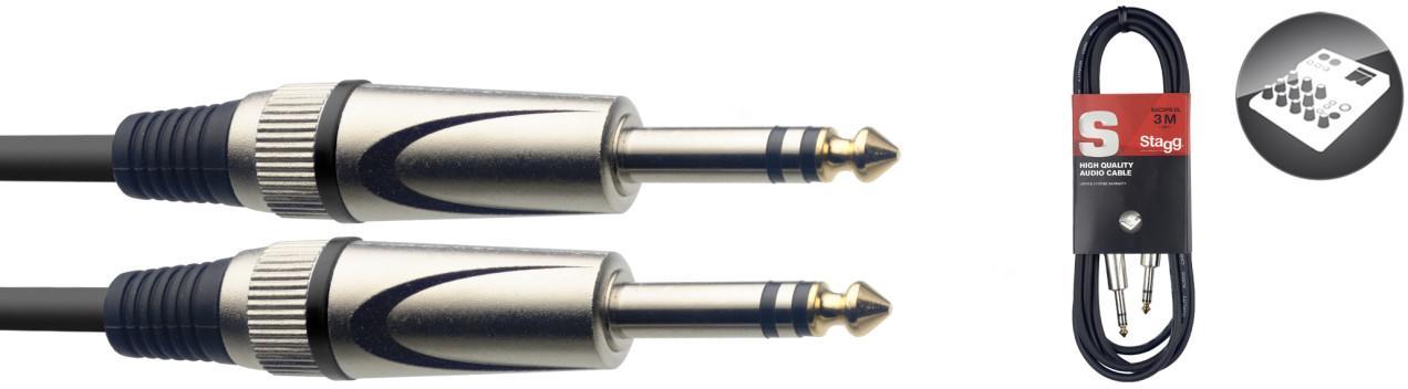 Kabel Stagg SAC6PS Deluxe jack/jack stereo - 6m