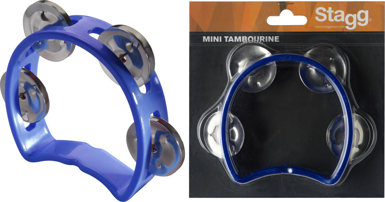 Stagg Tab-mini/bl Plastique 4 Cymbalettes Blue - Percussie te schudden - Main picture