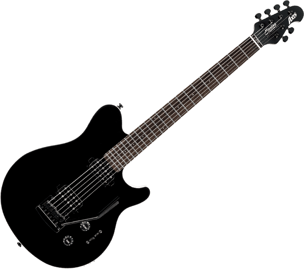 Sterling By Musicman Axis Ax3s Hh Trem Jat - Black - Enkel gesneden elektrische gitaar - Variation 1