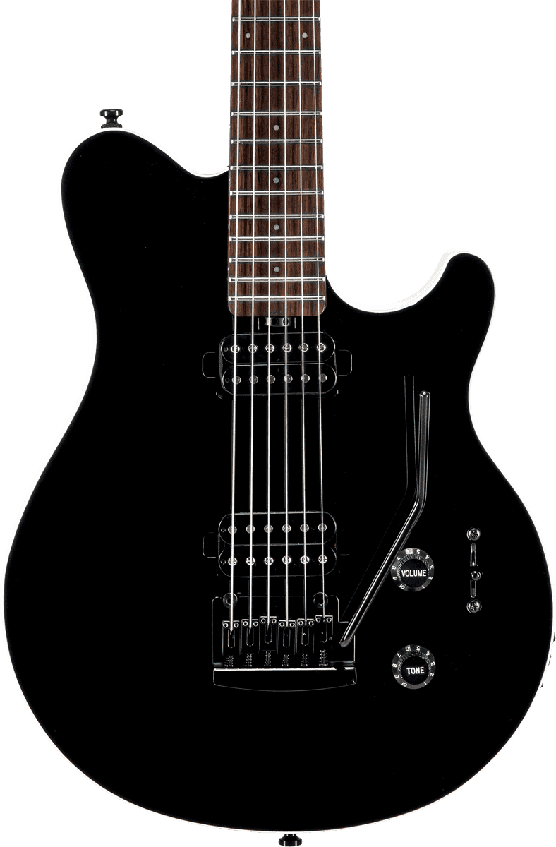 Sterling By Musicman Axis Ax3s Hh Trem Jat - Black - Enkel gesneden elektrische gitaar - Variation 2