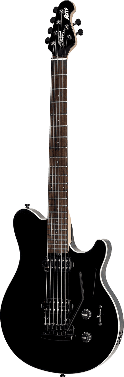 Sterling By Musicman Axis Ax3s Hh Trem Jat - Black - Enkel gesneden elektrische gitaar - Variation 3