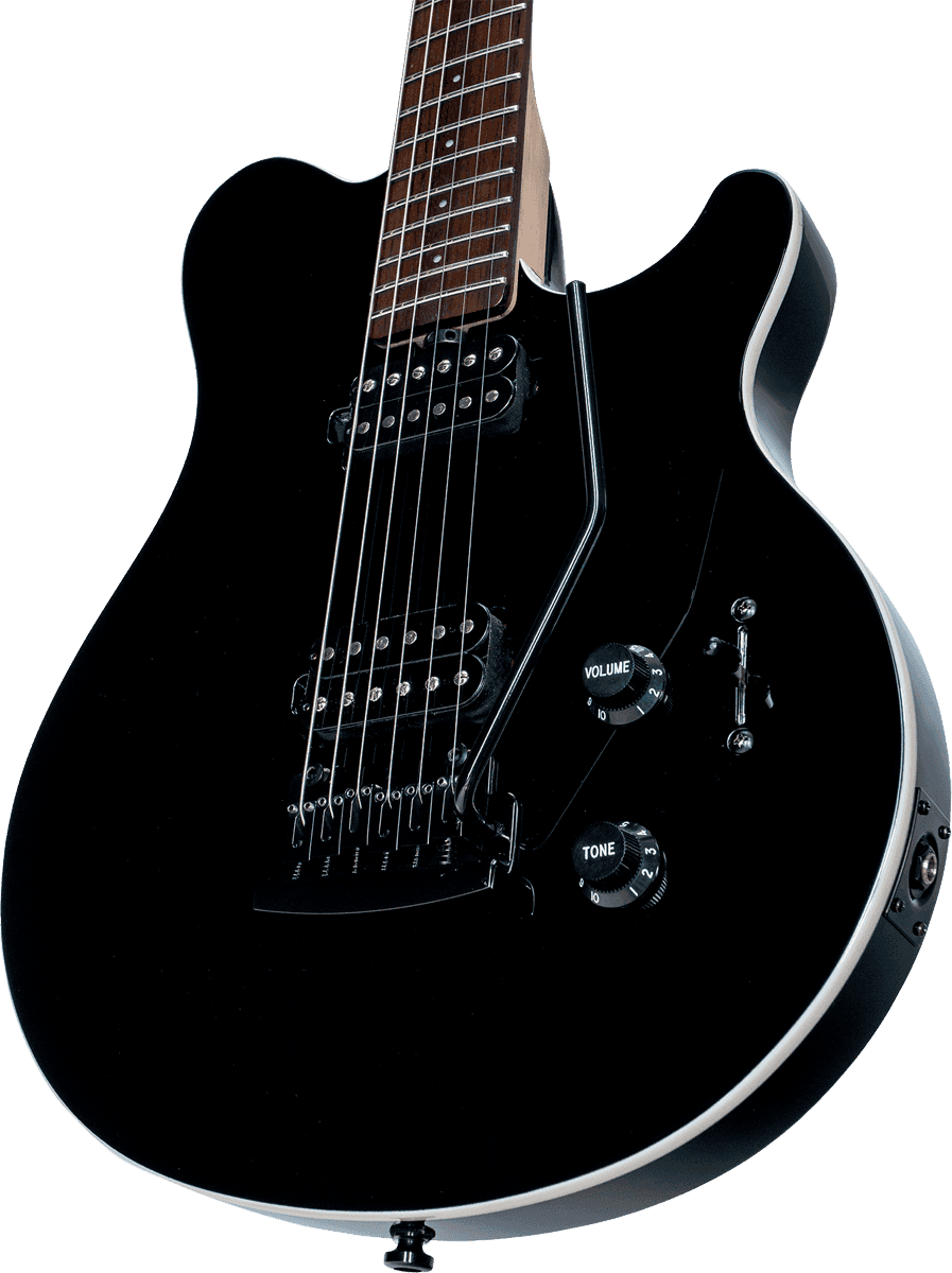 Sterling By Musicman Axis Ax3s Hh Trem Jat - Black - Enkel gesneden elektrische gitaar - Variation 4