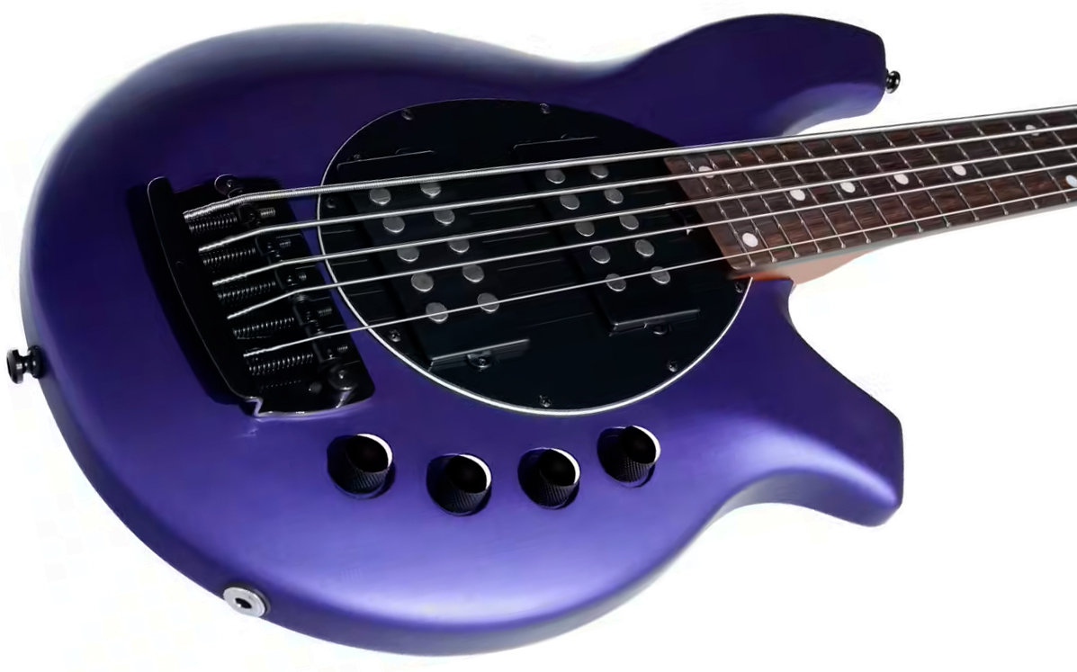 Sterling By Musicman Bongo 5c Active Rw - Firemist Purple Satin - Solid body elektrische bas - Variation 2
