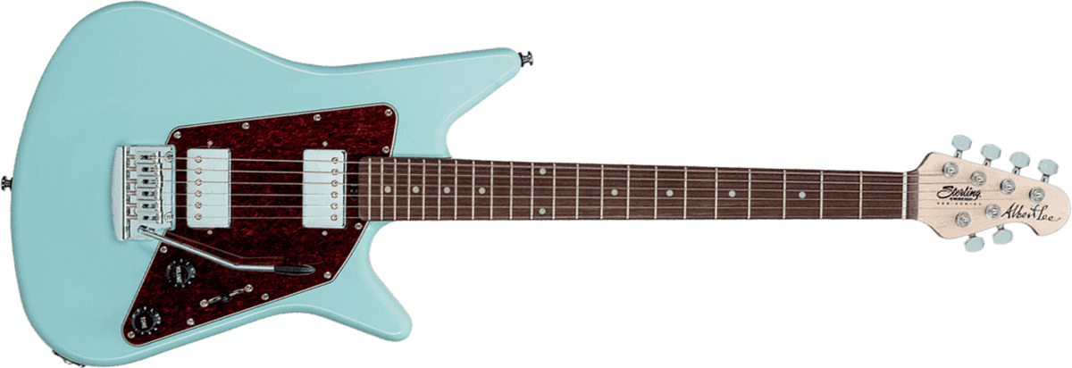 Sterling By Musicman Albert Lee Al40 - Daphne Blue - Kenmerkende elektrische gitaar - Main picture