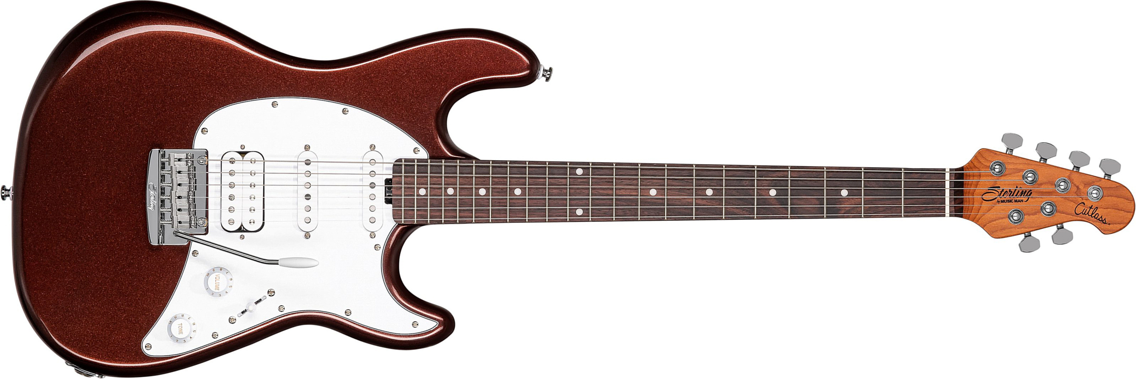 Sterling By Musicman Cutlass Ct50hss Trem Rw - Dropped Copper - Elektrische gitaar in Str-vorm - Main picture