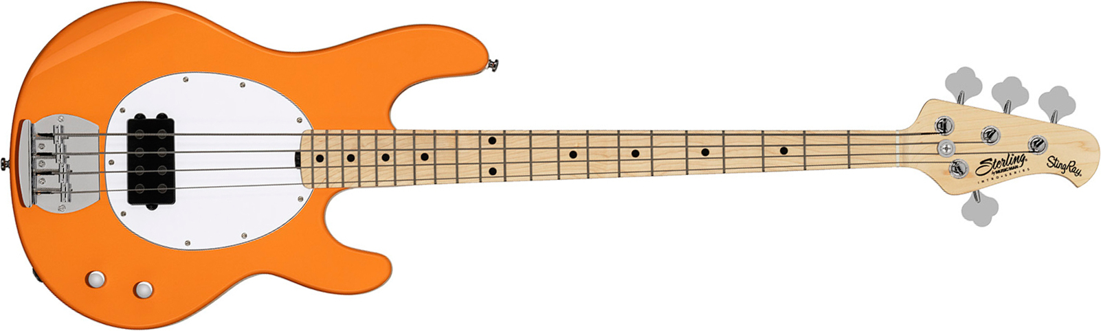 Sterling By Musicman Stingray Ray2 Intro 1h Mn - Sunrise Orange - Solid body elektrische bas - Main picture