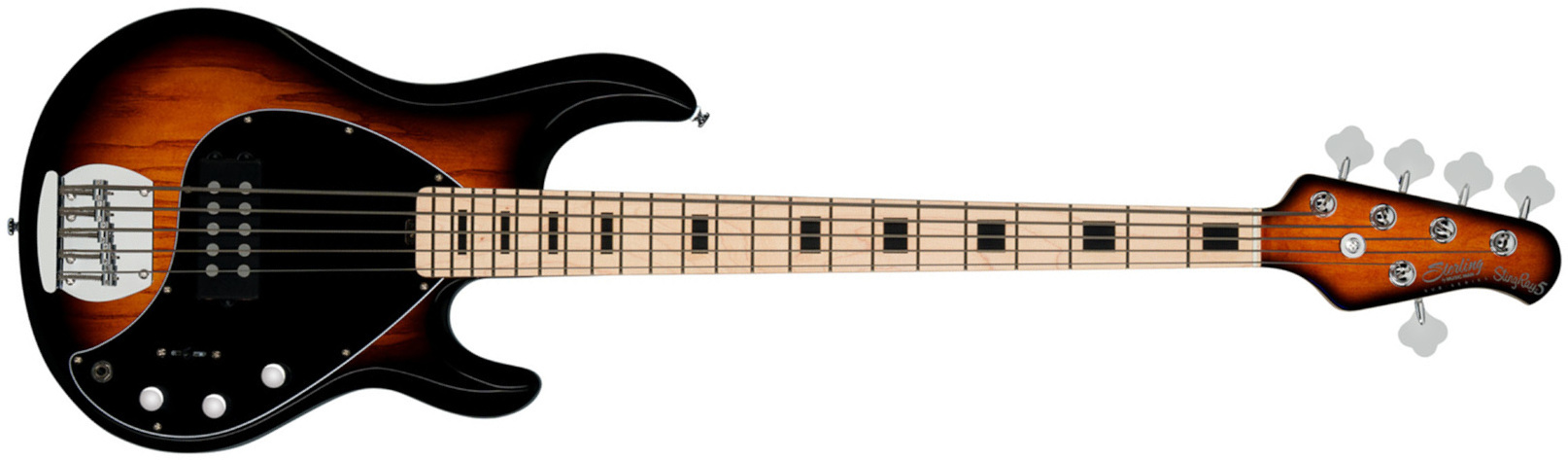 Sterling By Musicman Stingray4 5-cordes 1h Mn - Vintage Sunburst - Solid body elektrische bas - Main picture