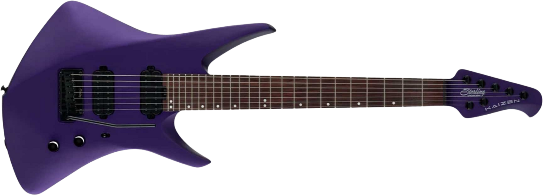 Sterling By Musicman Tosin Abasi Kaizen 7c Signature 2h Trem Rw - Firemist Purple Satin - Kenmerkende elektrische gitaar - Main picture