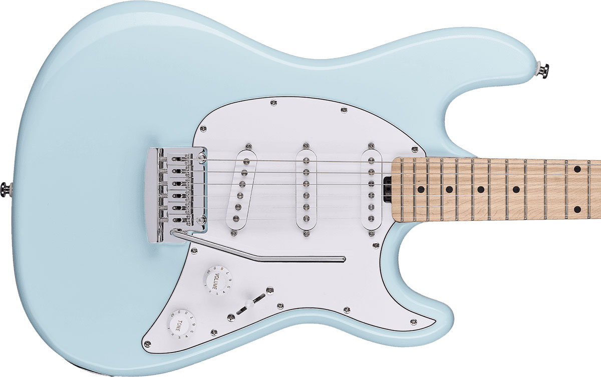 Sterling By Musicman Cutlass Ct30sss 3s Trem Mn - Daphne Blue - Elektrische gitaar in Str-vorm - Variation 2