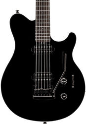 Enkel gesneden elektrische gitaar Sterling by musicman Axis AX3S - Black