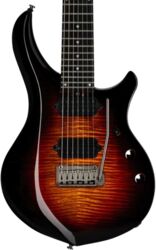 7-snarige elektrische gitaar Sterling by musicman John Petrucci Majesty MAJ270XFM 7-String - Tiger eye