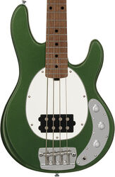 Solid body elektrische bas Sterling by musicman Stingray Short Scale RAYSS4 (MN) - Charging Green