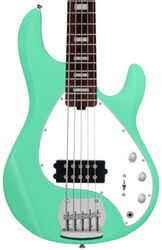 Solid body elektrische bas Sterling by musicman StingRay 5 Sub Series - Seafoam Green