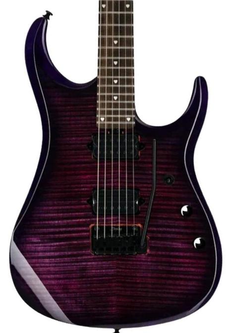 Kenmerkende elektrische gitaar Sterling by musicman John Petrucci JP150DFM Dimarzio - Purple nebula