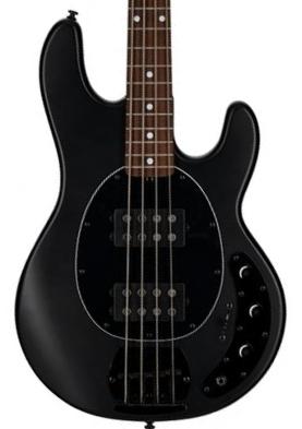 Solid body elektrische bas Sterling by musicman Stingray Ray4HH 4-String (JAT) - Stealth black