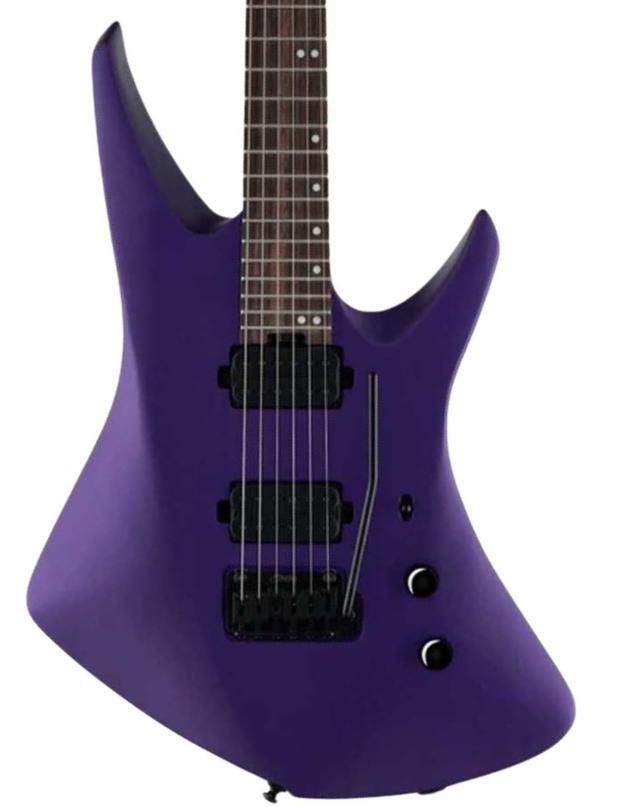 Kenmerkende elektrische gitaar Sterling by musicman Tosin Abasi Kaizen 6-String - Firemist Purple Satin