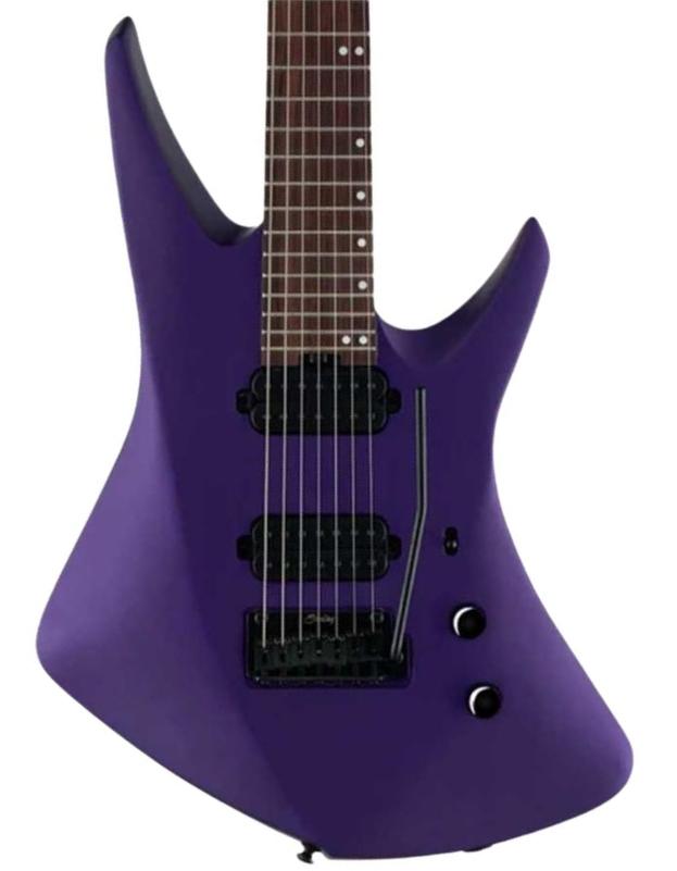 Kenmerkende elektrische gitaar Sterling by musicman Tosin Abasi Kaizen 7-String - Firemist Purple Satin