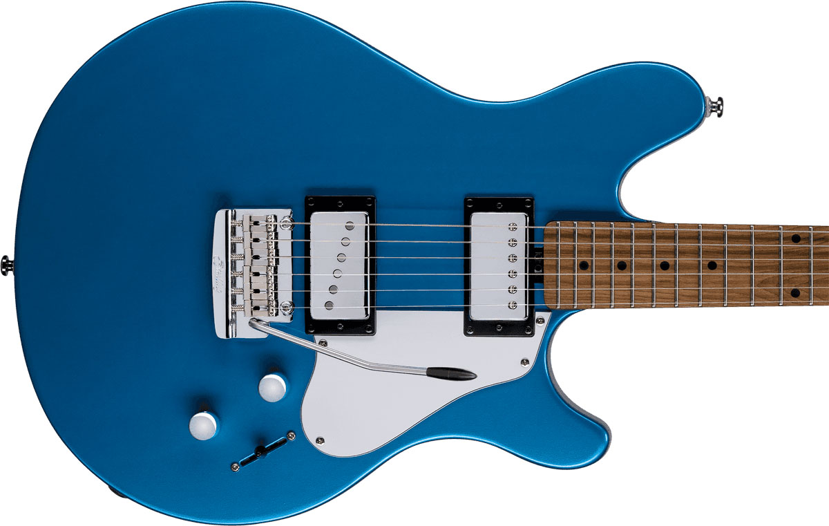Sterling By Musicman James Valentine Tremolo Jv60t Signature Hh Mn - Toluca Lake Blue - Elektrische gitaar in Str-vorm - Variation 2