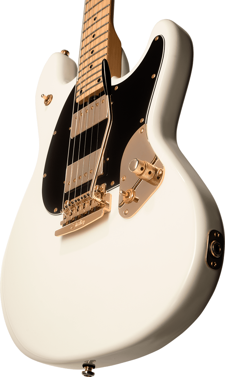 Sterling By Musicman Jared Dines Stingray Guitar Signature Hh Trem Mn - Olympic White - Elektrische gitaar in Str-vorm - Variation 1