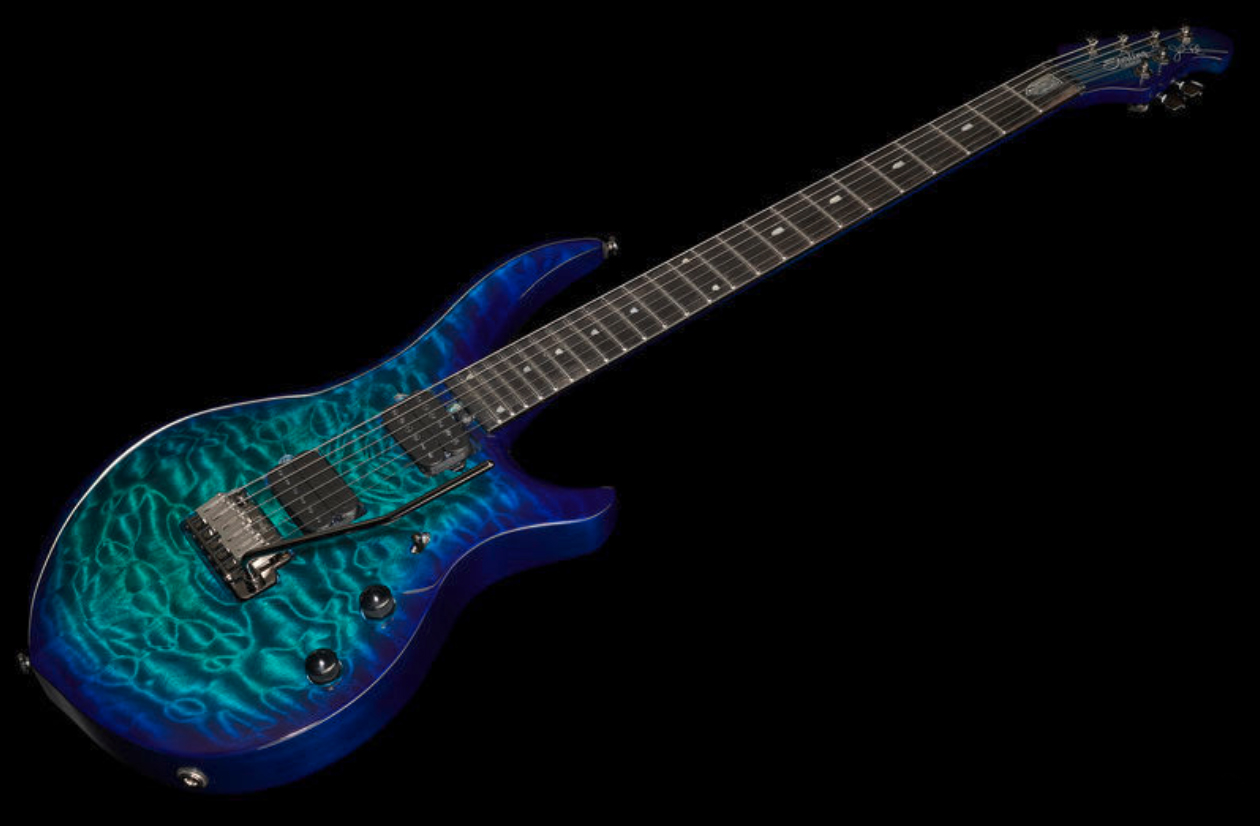 Sterling By Musicman John Petrucci Majesty Maj200xqm Signature 2h Dimarzio Trem Eb - Cerulean Paradise - Kenmerkende elektrische gitaar - Variation 1