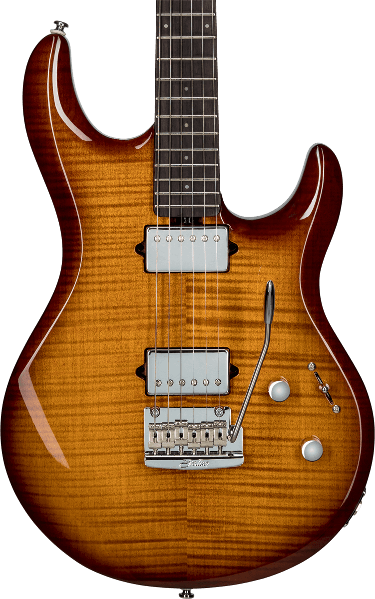 Sterling By Musicman Steve Lukather Luke Lk100 Signature Hh Trem Rw - Hazel Burst - Elektrische gitaar in Str-vorm - Variation 1