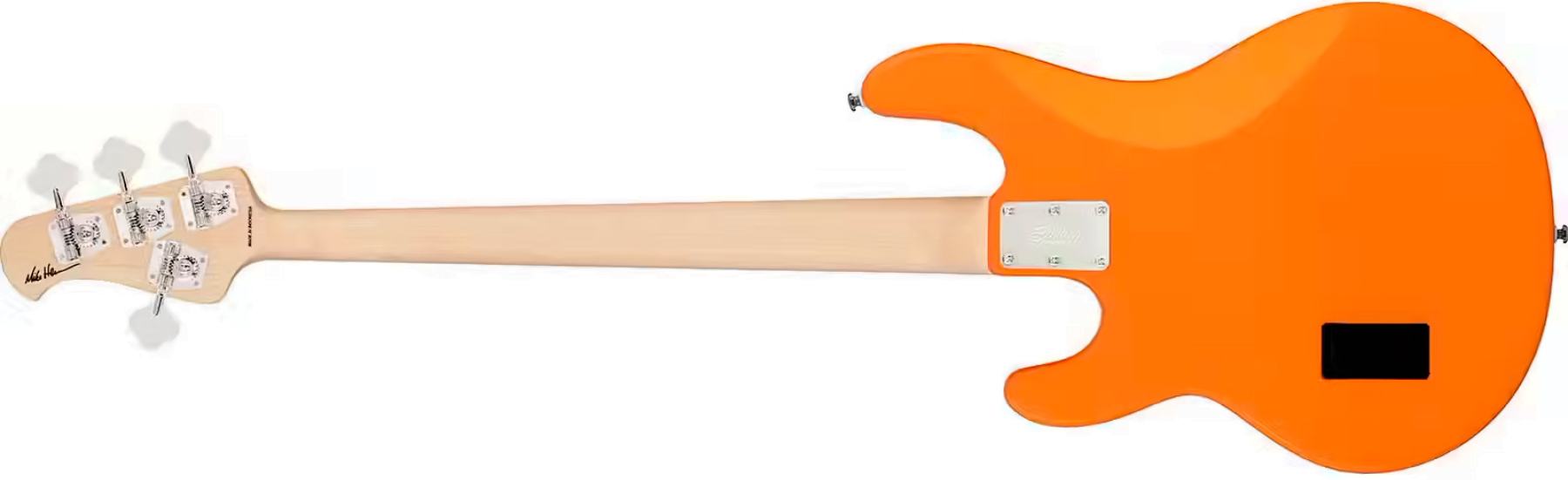 Sterling By Musicman Sterling Mike Herrera Signature Mn - Orange Creamsicle Mxpx Pokinatcha - Solid body elektrische bas - Variation 1