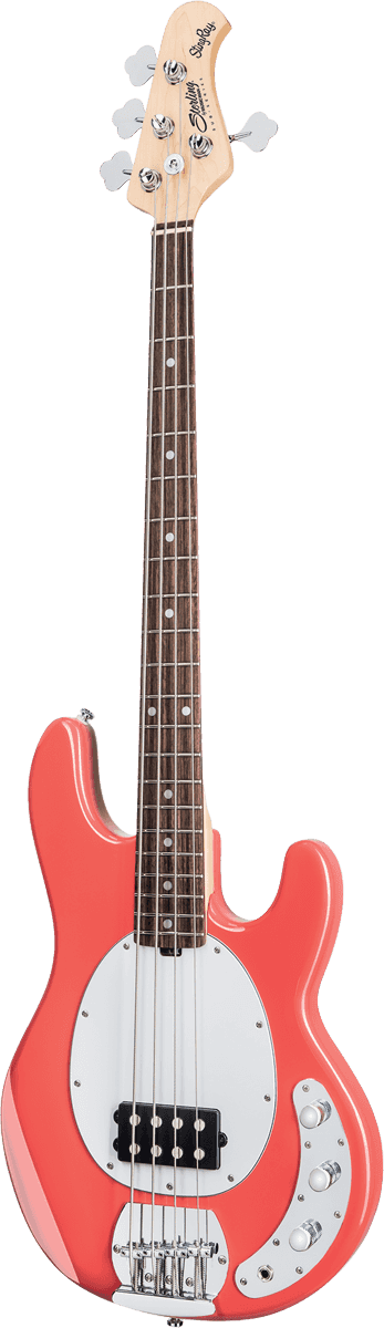 Sterling By Musicman Sub Ray4 Active Mn - Fiesta Red - Solid body elektrische bas - Variation 2