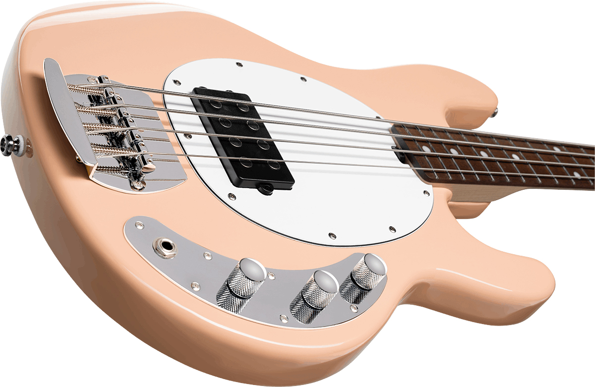 Sterling By Musicman Stingray Ray4 Sub Active 1h Jat - Pueblo Pink - Solid body elektrische bas - Variation 2