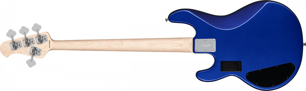 Sterling By Musicman Stingray Ray4hh 4c Active Mn - Cobra Blue - Solid body elektrische bas - Variation 1