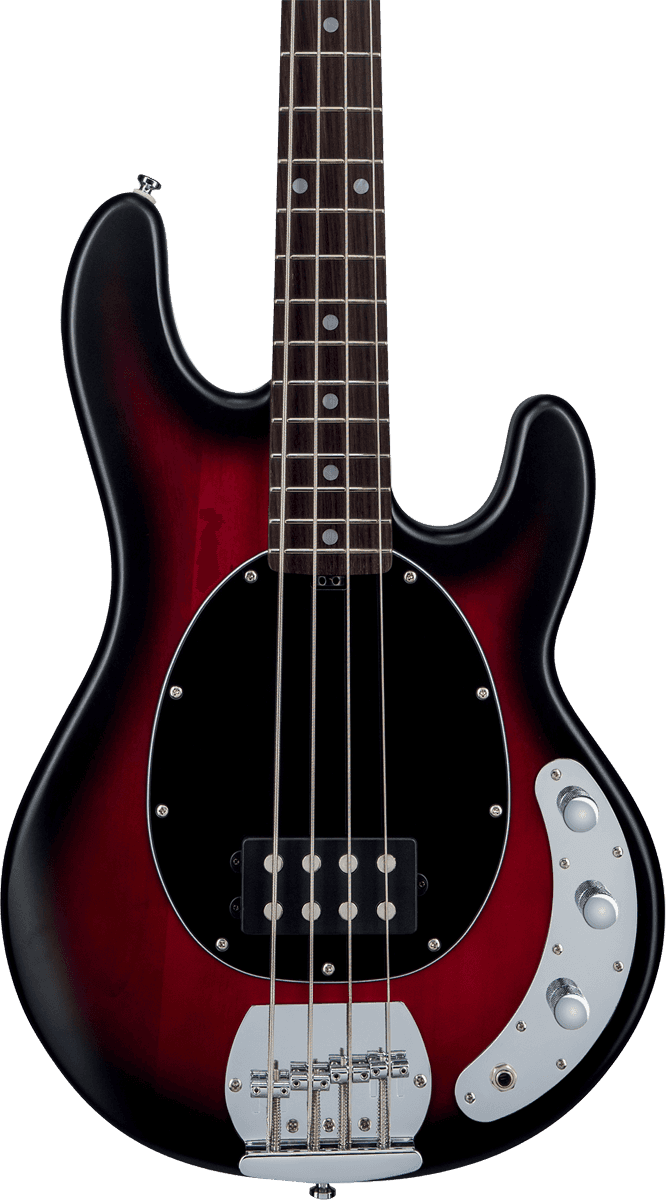 Sterling By Musicman Sub Ray4 (jat) - Ruby Red Burst Satin - Solid body elektrische bas - Variation 1