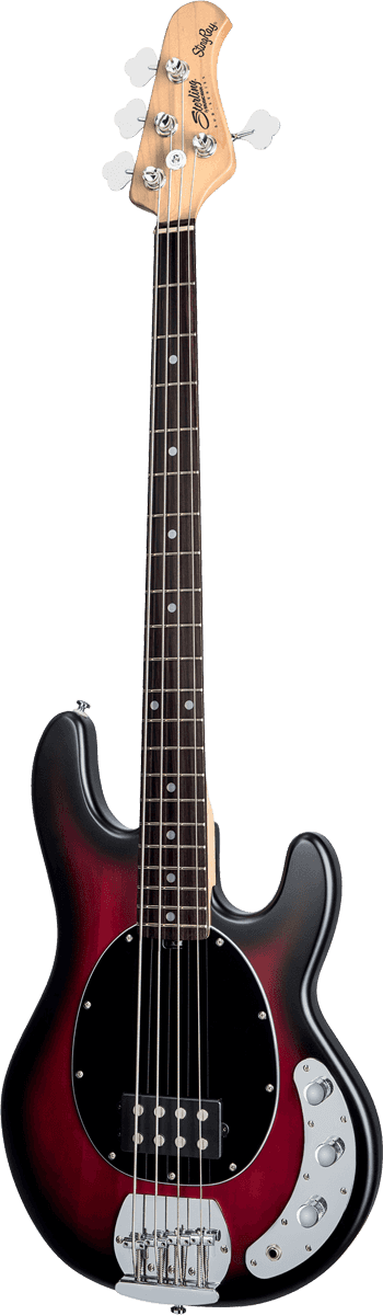 Sterling By Musicman Sub Ray4 (jat) - Ruby Red Burst Satin - Solid body elektrische bas - Variation 2