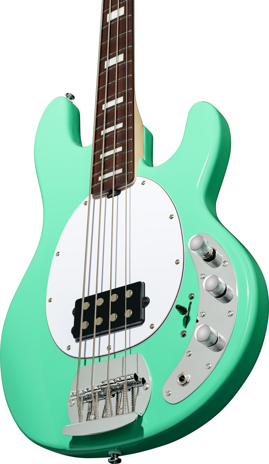 Sterling By Musicman Stingray4 Sub Series 1h Jat - Seafoam Green - Solid body elektrische bas - Variation 3
