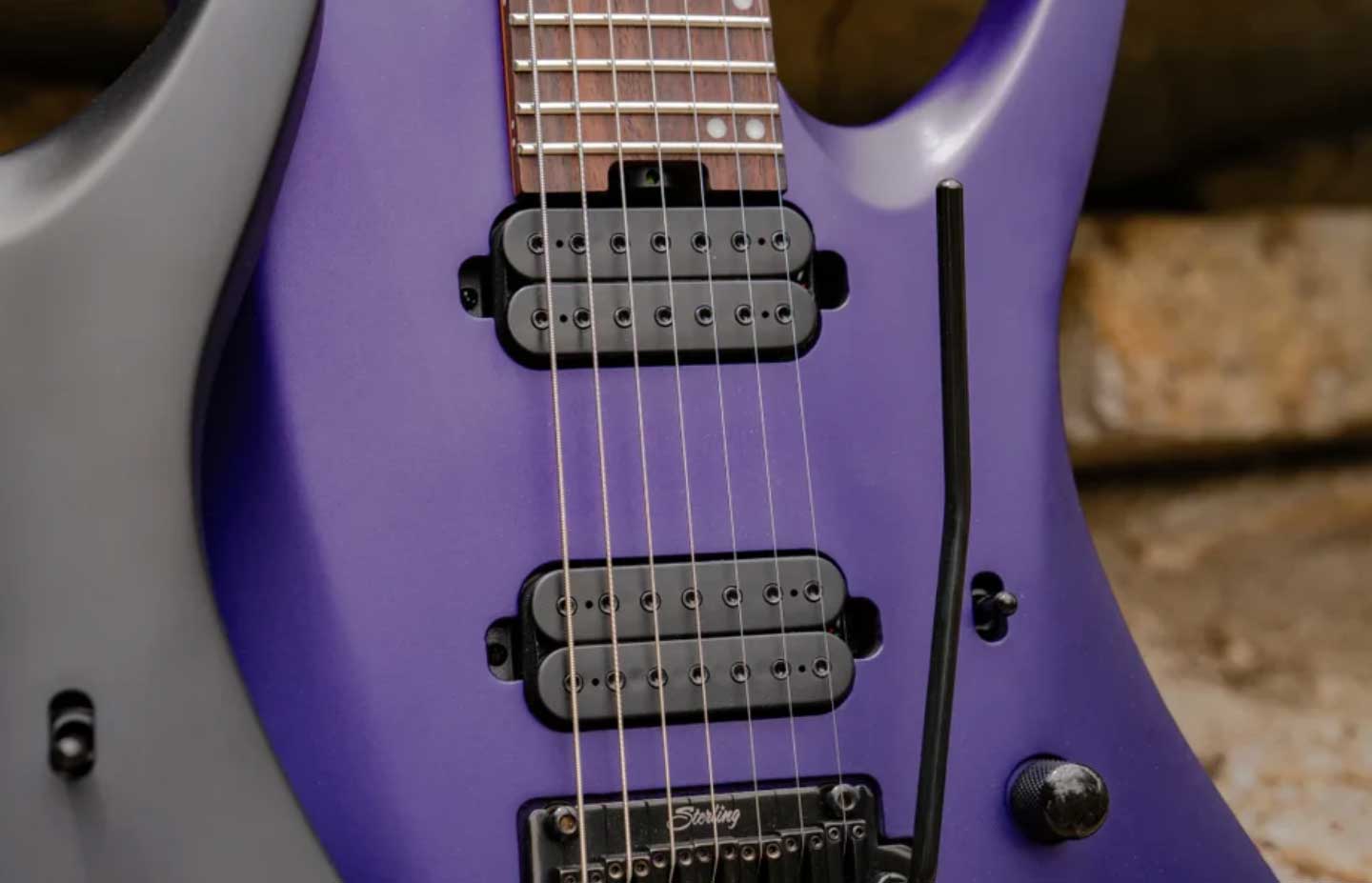 Sterling By Musicman Tosin Abasi Kaizen 7c Signature 2h Trem Rw - Firemist Purple Satin - Kenmerkende elektrische gitaar - Variation 1