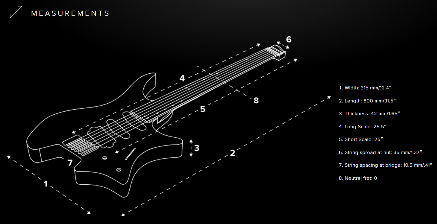 Strandberg Boden Classic Nx 6c Tremolo Multiscale Hss Rw - Black - Multi-scale gitaar - Variation 5