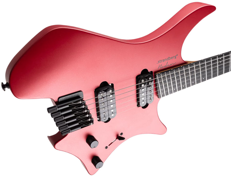 Strandberg Boden Metal Nx 6 2h Ht Ric - Blood Red - Multi-scale gitaar - Variation 3