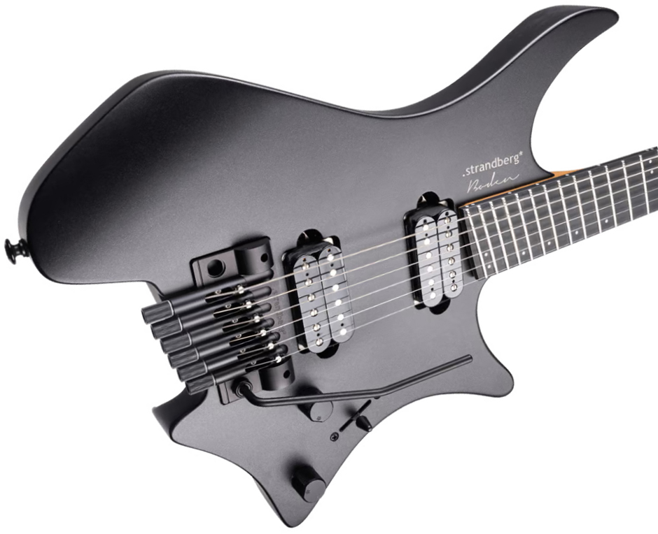 Strandberg Boden Metal Nx 6c Tremolo 2h Trem Ric - Black Granite - Multi-scale gitaar - Variation 3