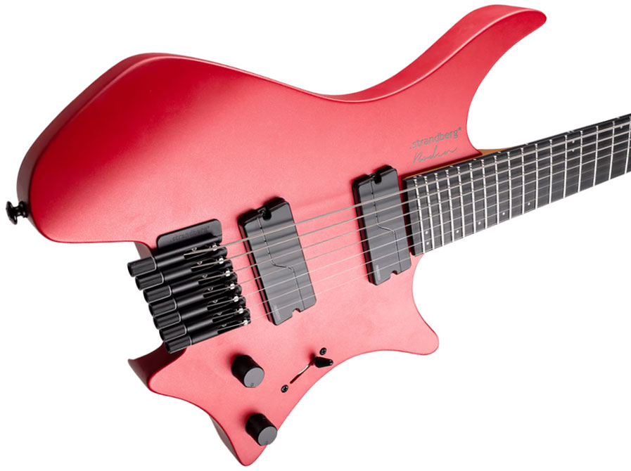 Strandberg Boden Metal Nx 7c Multiscale 2h Fishman Fluence Modern Ht Ric - Blood Red - Multi-scale gitaar - Variation 3