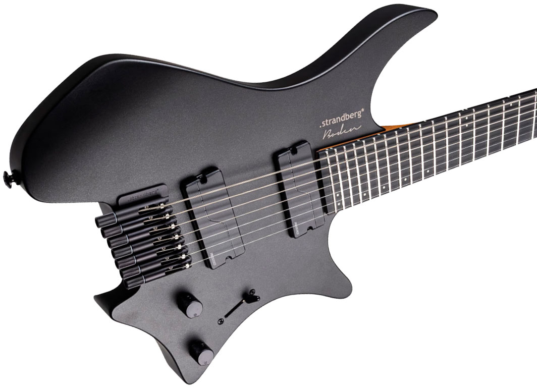 Strandberg Boden Metal Nx 7c Multiscale 2h Fishman Fluence Modern Ht Ric - Black Granite - Multi-scale gitaar - Variation 4
