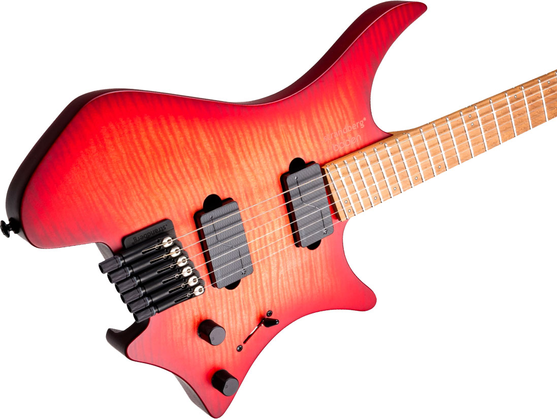 Strandberg Boden Original N2.6 6c 2h Fishman Fluence Ht Mn - Sunset Coral Burst Satin - Multi-scale gitaar - Variation 3