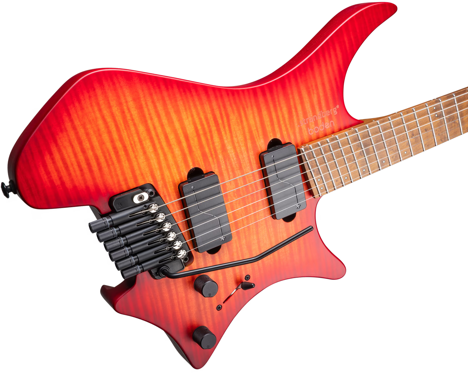 Strandberg Boden Original N2.6t 6c 2h Fishman Trem Mn - Sunset Coral Burst Satin - Multi-scale gitaar - Variation 2
