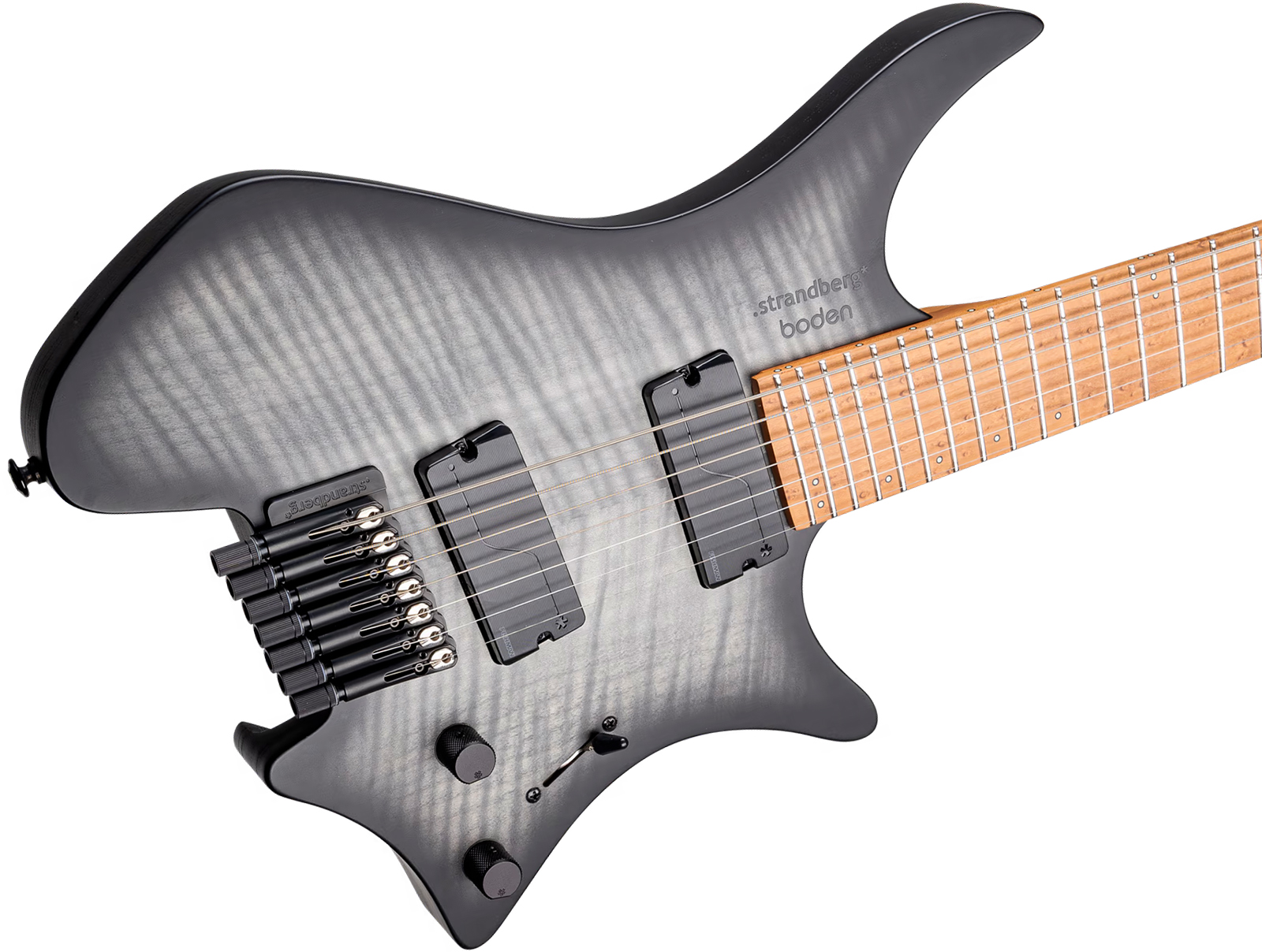 Strandberg Boden Original N2.7 7c 2h Fishman Fluence Ht Mn - Black Denim Burst Satin - Multi-scale gitaar - Variation 3