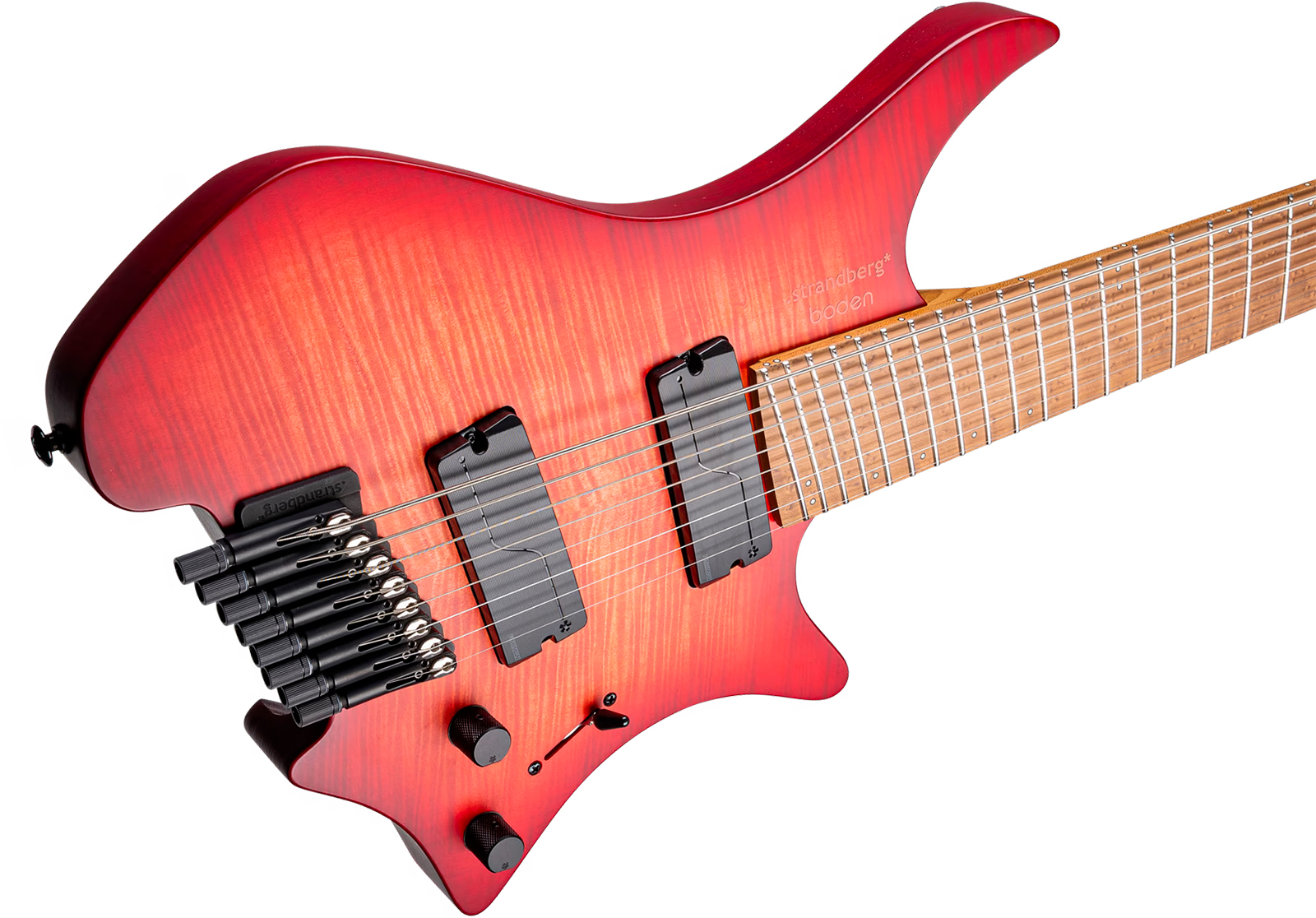 Strandberg Boden Original N2.8 8c 2h Fishman Fluence Ht Mn - Sunset Coral Burst Satin - Multi-scale gitaar - Variation 4