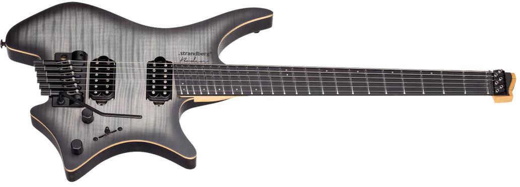 Strandberg Boden Prog Nx 6c Multiscale 2h Ht Ric - Charcoal Black - Multi-scale gitaar - Variation 1
