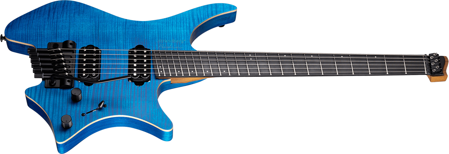 Strandberg Boden Prog Nx6 6c 2h Suhr Ht Ebo - Deep Blue Satin - Multi-scale gitaar - Variation 1