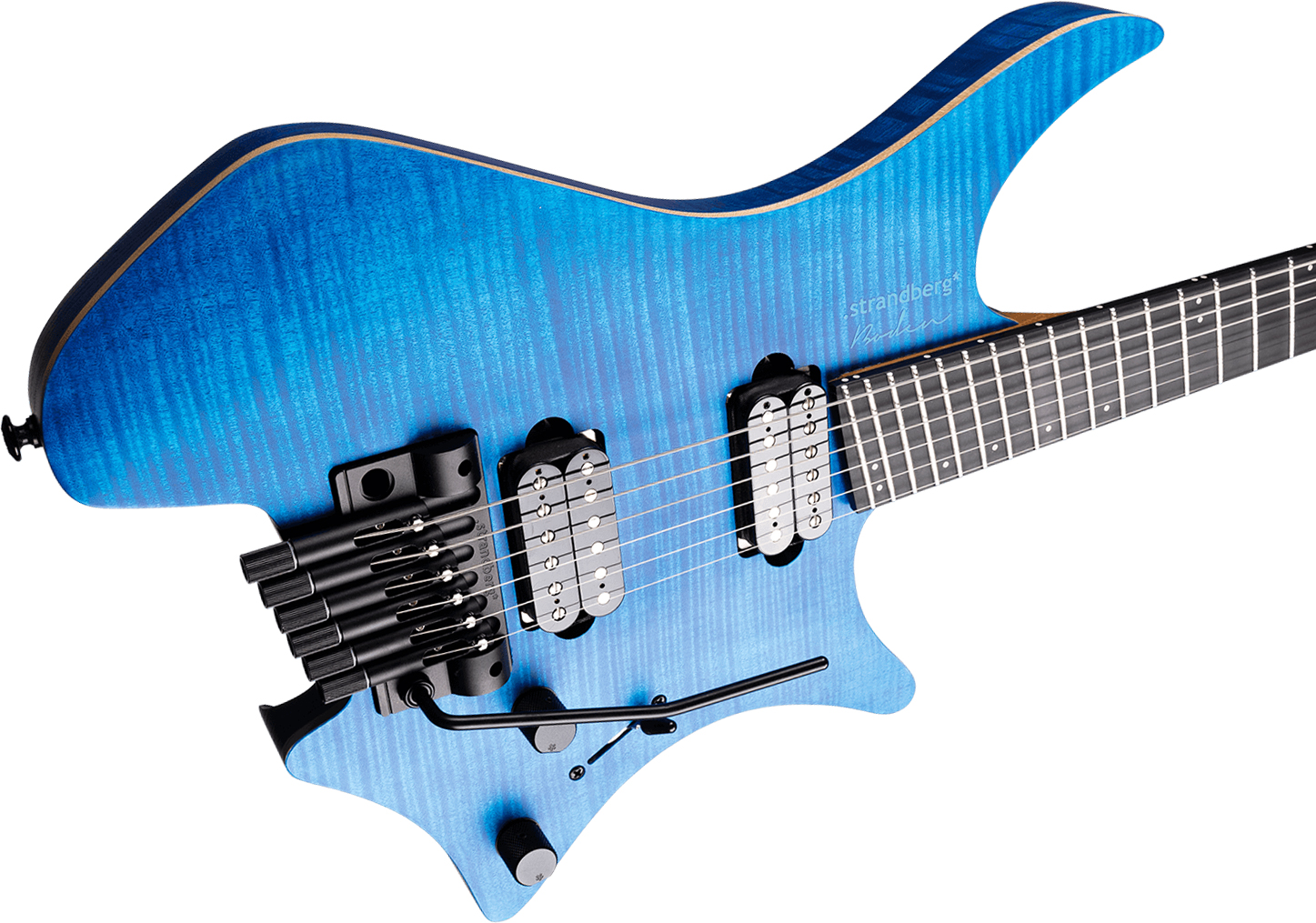 Strandberg Boden Prog Nx6 6c 2h Suhr Ht Ebo - Deep Blue Satin - Multi-scale gitaar - Variation 4