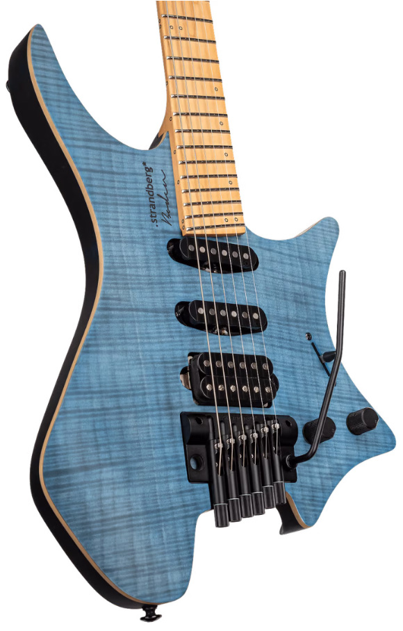 Strandberg Boden Standard Nx 6c Tremolo Multiscale Hss Mn - Translucent Blue - Multi-scale gitaar - Variation 3