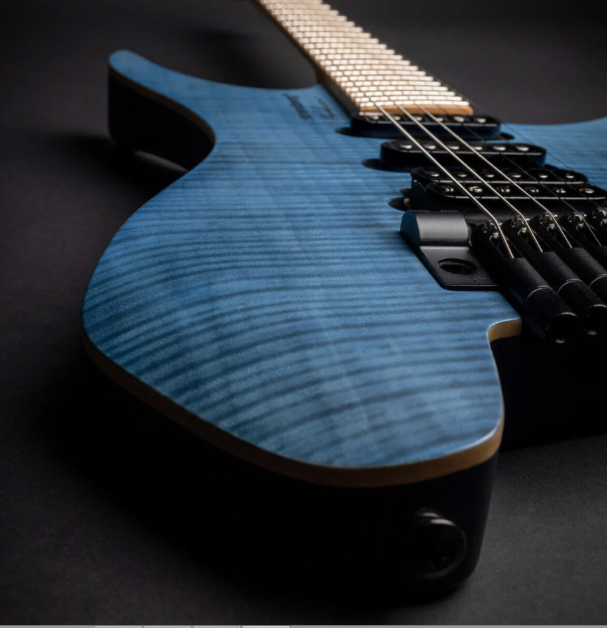 Strandberg Boden Standard Nx 6c Tremolo Multiscale Hss Mn - Translucent Blue - Multi-scale gitaar - Variation 5