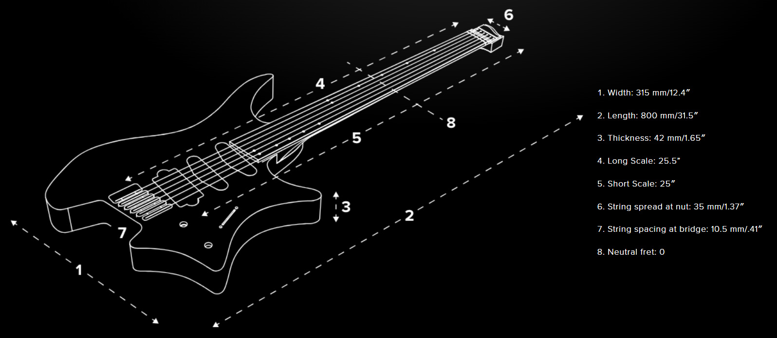 Strandberg Boden Standard Nx 6c Tremolo Multiscale Hss Mn - Translucent Blue - Multi-scale gitaar - Variation 7
