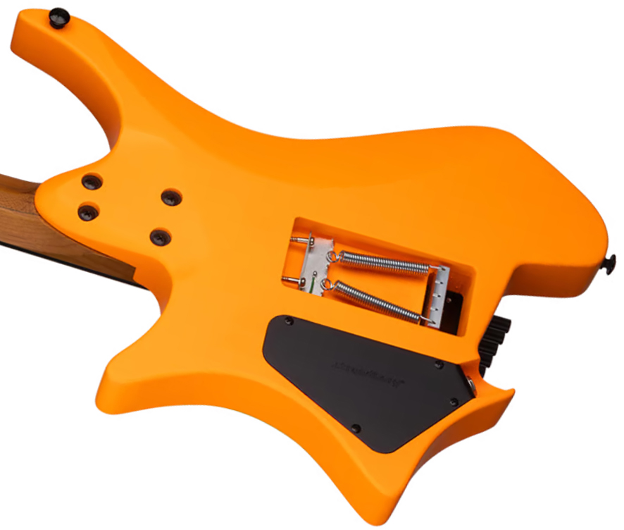 Strandberg Boden Standard Nx 6c Multiscale 2h Trem Eb - Neon Orange Satin - Multi-scale gitaar - Variation 11